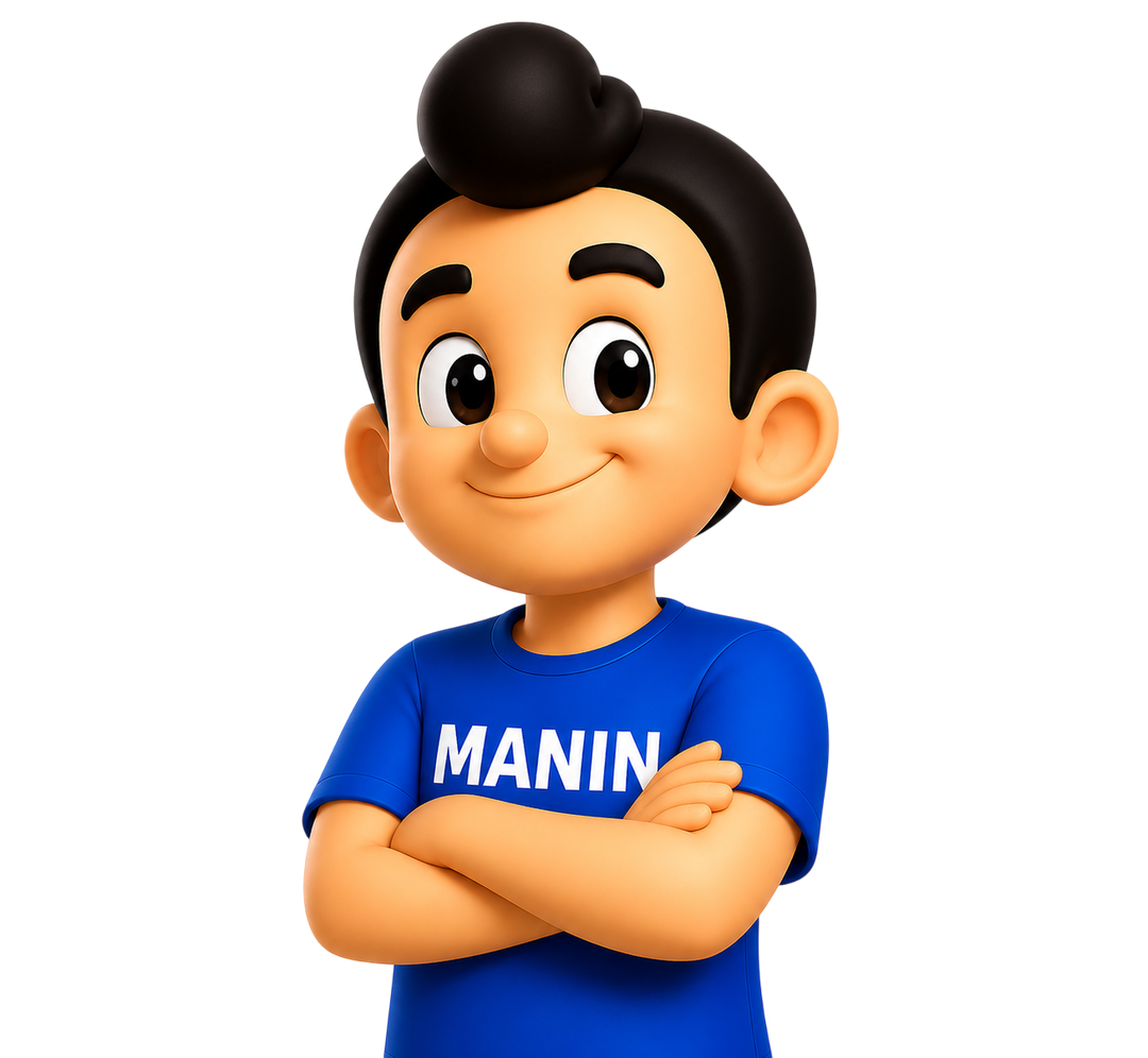 Mascote Manin, o mascote do Ta barato, mano!